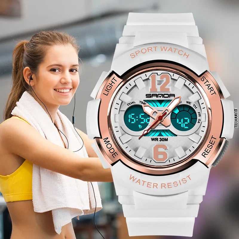 Women Sports Watch G Waterproof Digital
