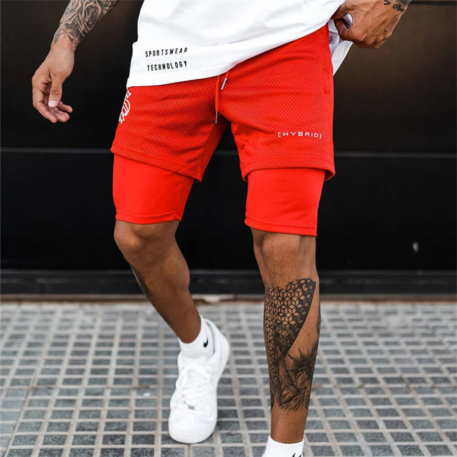 Male Shorts 2 IN 1 Sport Camouflage