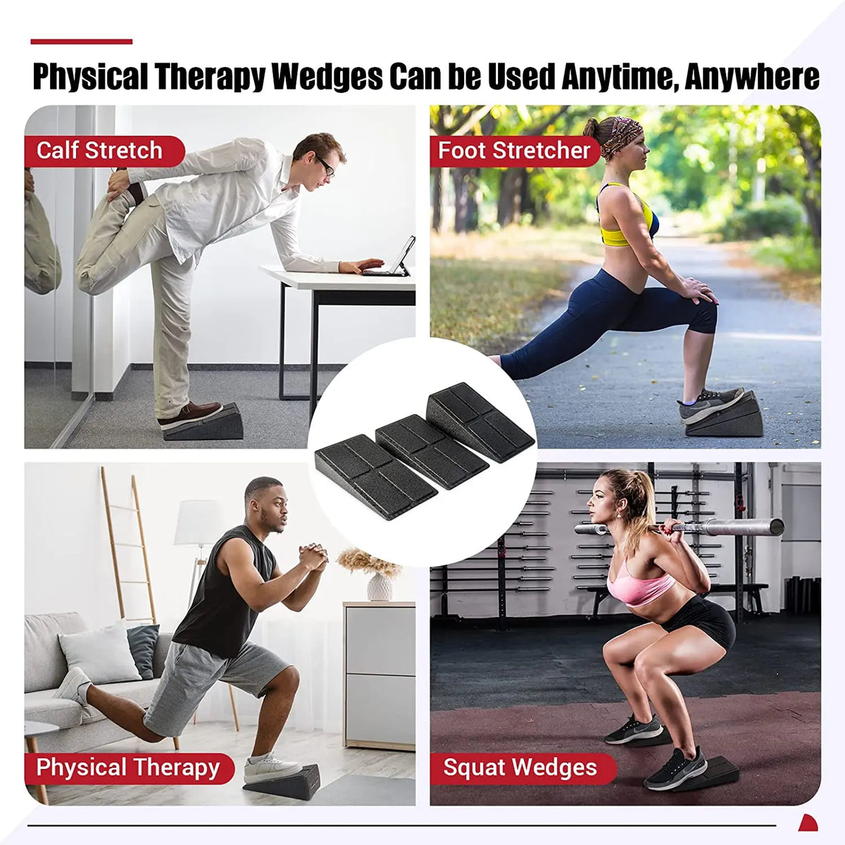 Yoga Bricks Squat Wedge Blocks