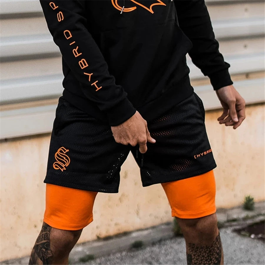 Male Shorts 2 IN 1 Sport Camouflage