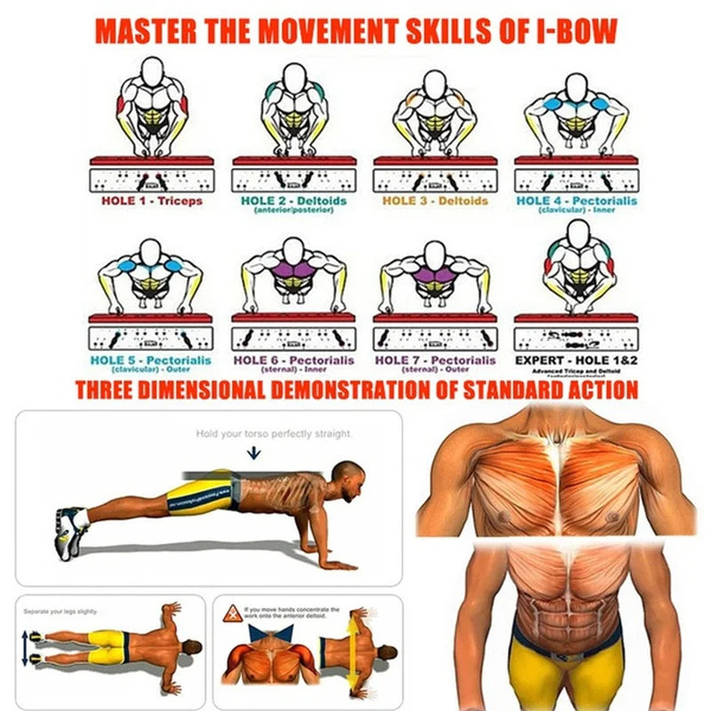 Folding Push-up Board Support Muscle