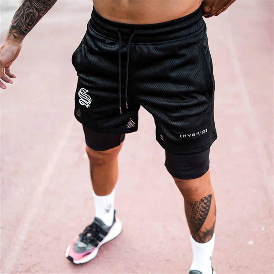 Male Shorts 2 IN 1 Sport Camouflage